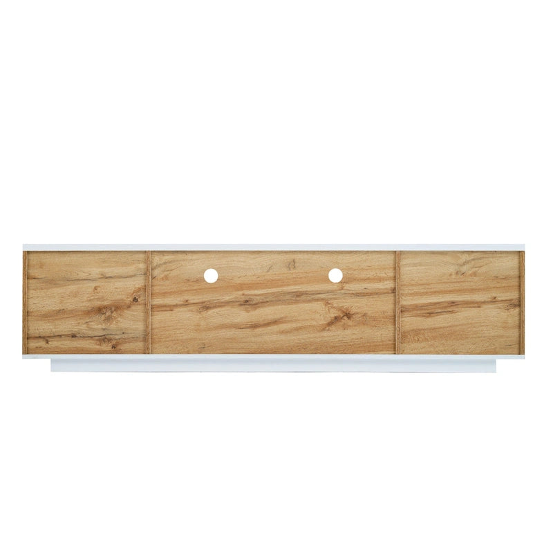 80-Inch Modern TV Stand with Concealed Storage