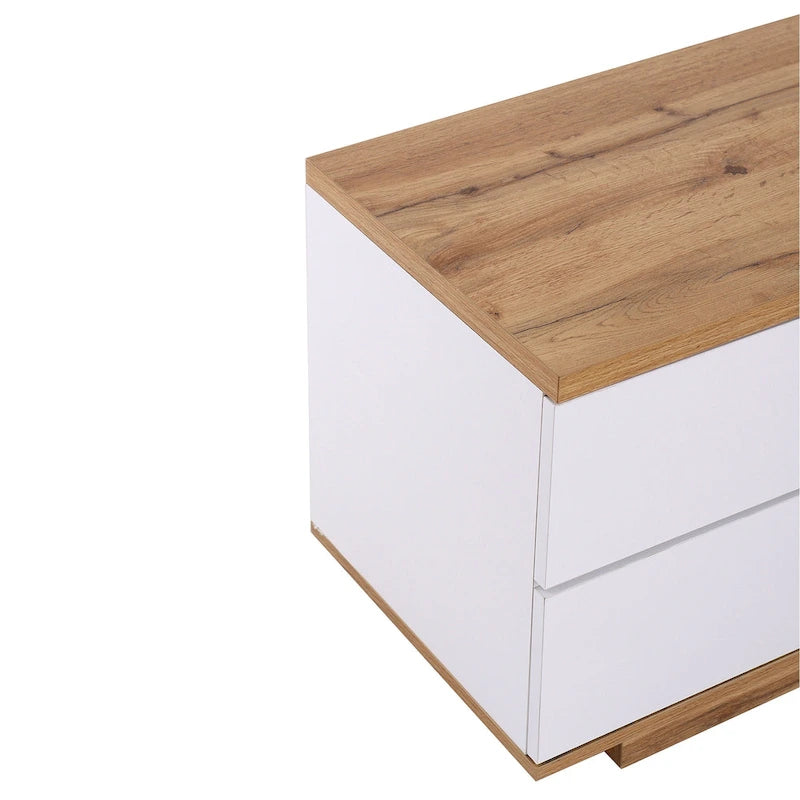 80-Inch Modern TV Stand with Concealed Storage