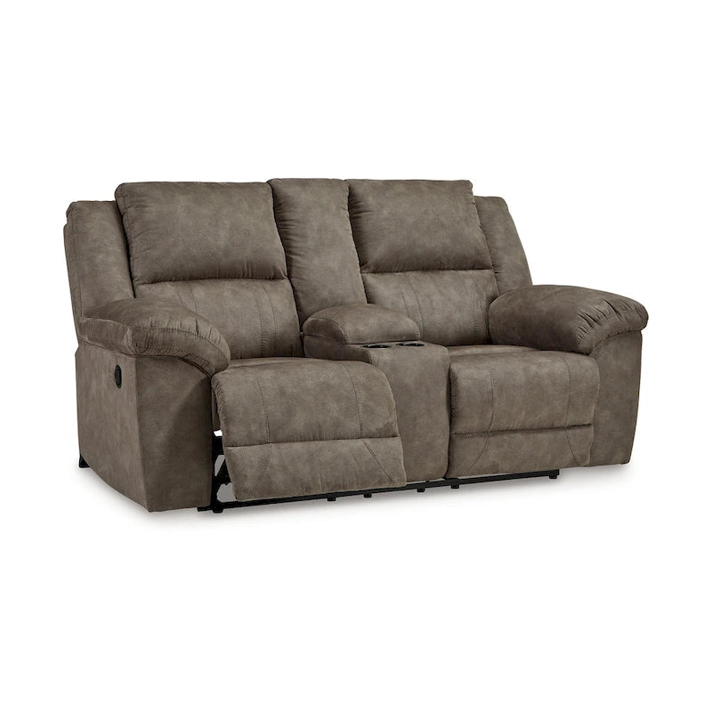 Double Reclining Loveseat with Center Console, Cup Holders and Zero-Wall Mechanism