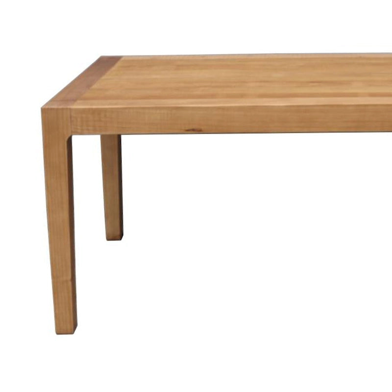71-Inch Reclaimed Pine Wood Rectangular Dining Table with Tapered Legs