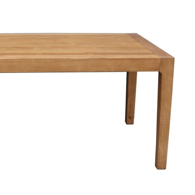 71-Inch Reclaimed Pine Wood Rectangular Dining Table with Tapered Legs