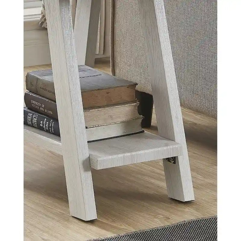 Modern Rectangular Side Table with Storage Shelf and Wide-Angle Legs