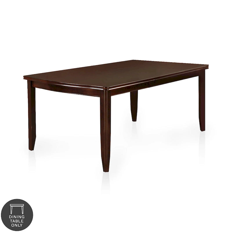 78-Inch Expandable Wood Dining Table with 18-Inch Leaf for 6-8 People