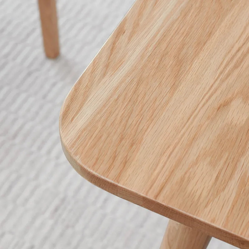 Table à manger extensible en chêne massif avec finition naturelle