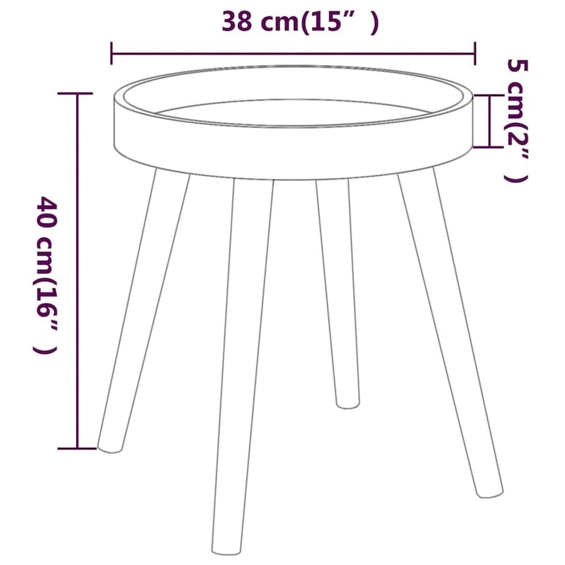 Table d'appoint carrée scandinave avec plateau amovible et pieds en pin massif