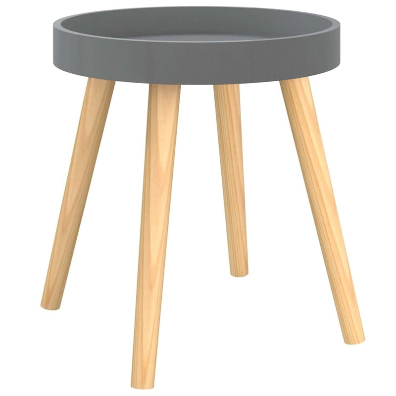 Table d'appoint carrée scandinave avec plateau amovible et pieds en pin massif