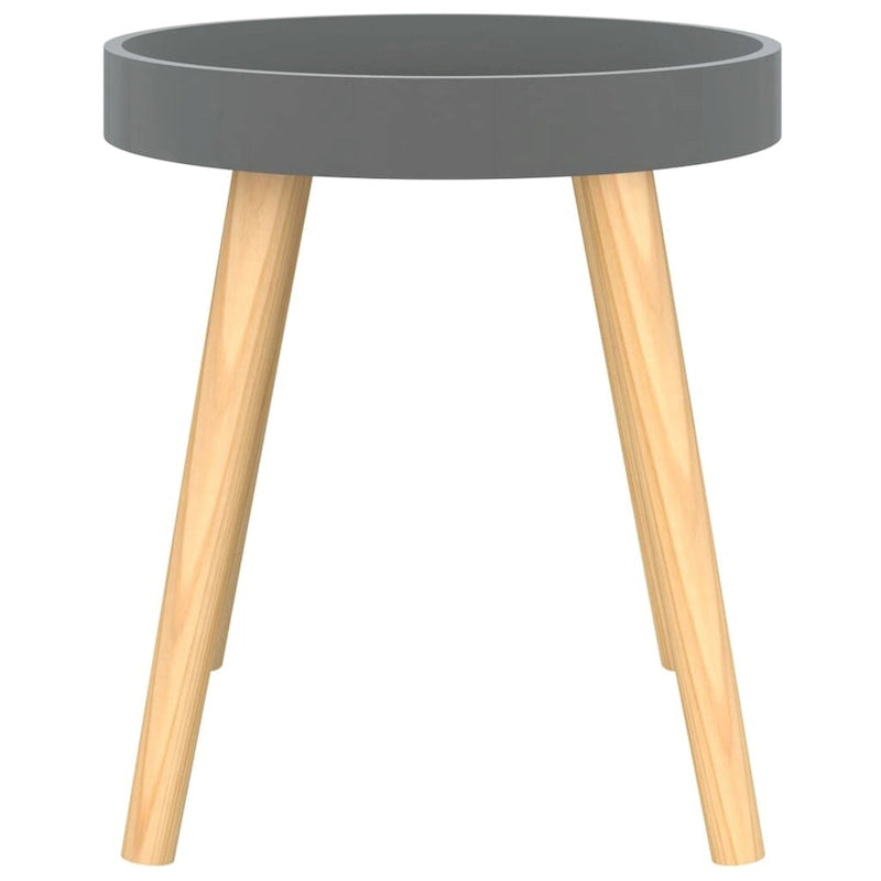 Table d'appoint carrée scandinave avec plateau amovible et pieds en pin massif
