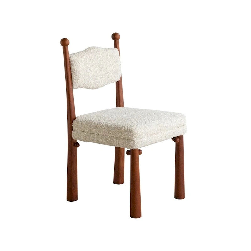 Chaise de salle à manger Wave avec dossier décoratif à boules